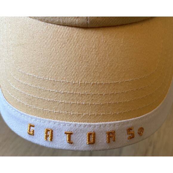 y2k Florida Gators Hat Yellow womens RARE Baseball Hat Gator Logo Gamewear VTG - Picture 2 of 8